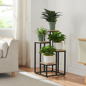 Suport plante cu 4 rafturi inaltimi diferite Ameland 67x34x34 [en.casa]