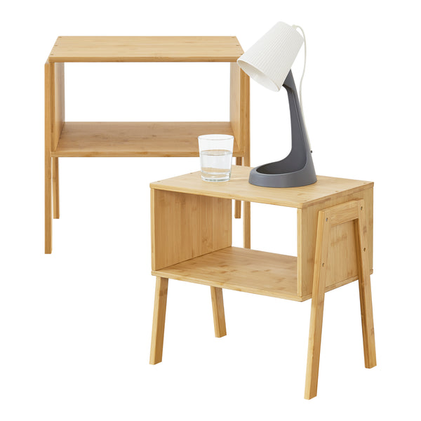 Set de noptiere Vinderup bambus, natural [en.casa]
