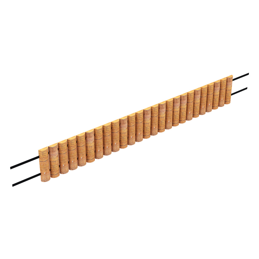 Palisadă Rotta 150x20 cm Natur [en.casa]