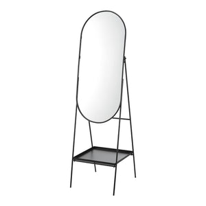 Oglindă de podea Perano cu raft 160 x 46 cm [en.casa]