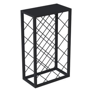 Suport sticle cu vin Amasia 68x40x22cm negru [en.casa]