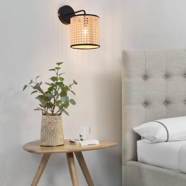 Aplica perete PXQD-0014 Southend neu 1xE14, max. 40W, negru bej [lux.pro]