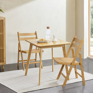 Set 2 scaune pliabile Gran bambus [en.casa]