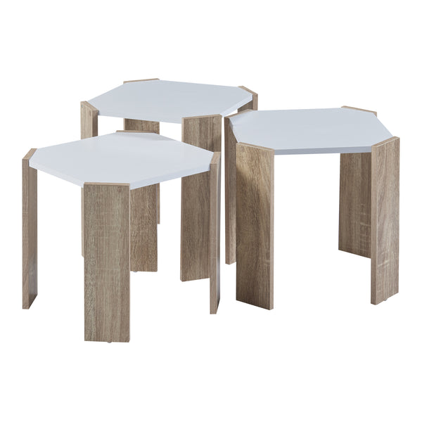 Set 3 masute cafea Rantasalmi masuri diferite [en.casa]