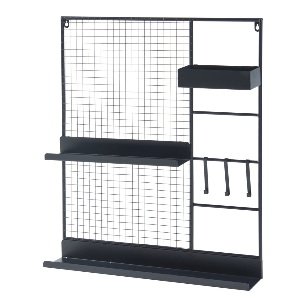 Wandgitter Westre 70x60x11cm Metall Schwarz [en.casa] - premiumXL