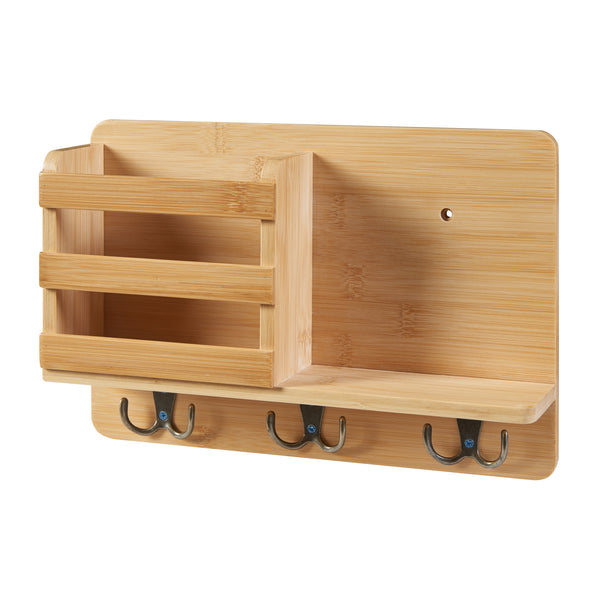 Raft perete Giske 33x8x22cm bambus [en.casa]