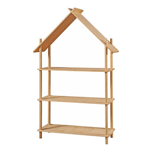 Raft carti copii Hamarøy 137x90x30cm bambus natur [en.casa]