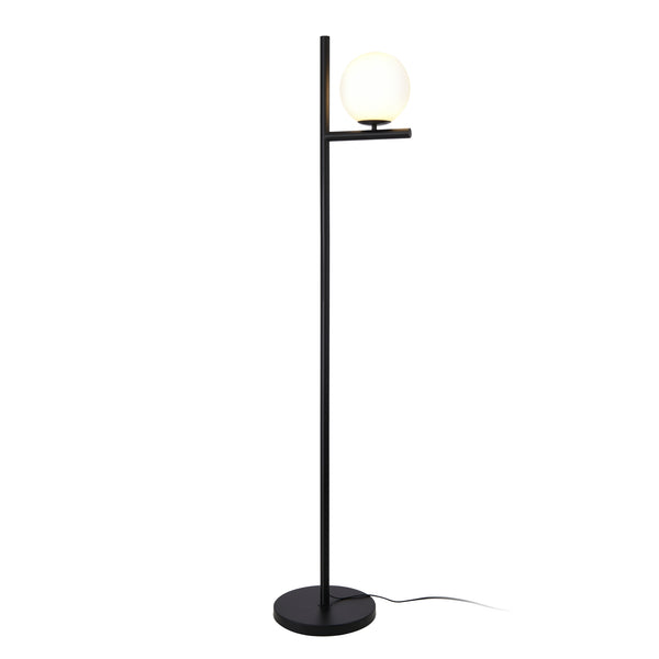 Lampa de podea Aberdaron 154 cm 1 x E27 60W alb negru [lux.pro]