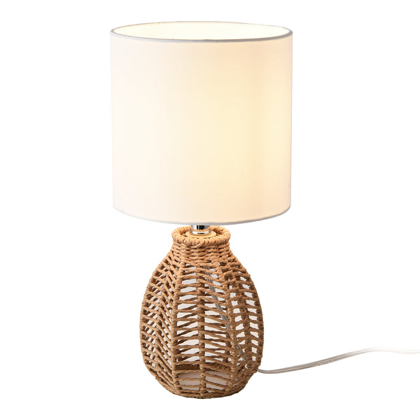Lampa de masa Alfreton bej/crom/alb [lux.pro]