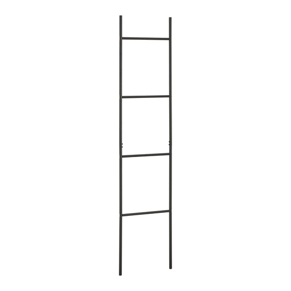 Suport prosoape design scara Bodø 176x38x2cm negru [en.casa]