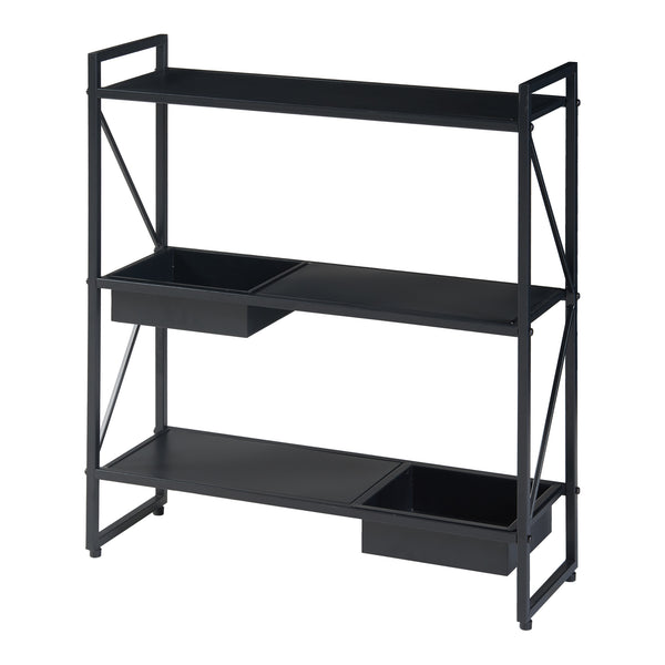 Suport plante Berkelland 65,5x60x20cm cu 3 rafturi [en.casa]