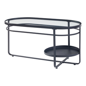 Masuta cafea Kumla 90x42,5x46cm negru [en.casa]