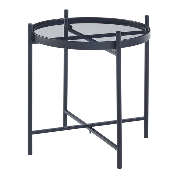 Masuta Lier 41,5x46cm negru [en.casa]