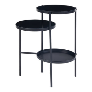 Masuta Mölndal 70x58x37cm negru [en.casa]