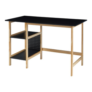 Birou Dønna 120x60x75cm negru efect lemn [en.casa] 