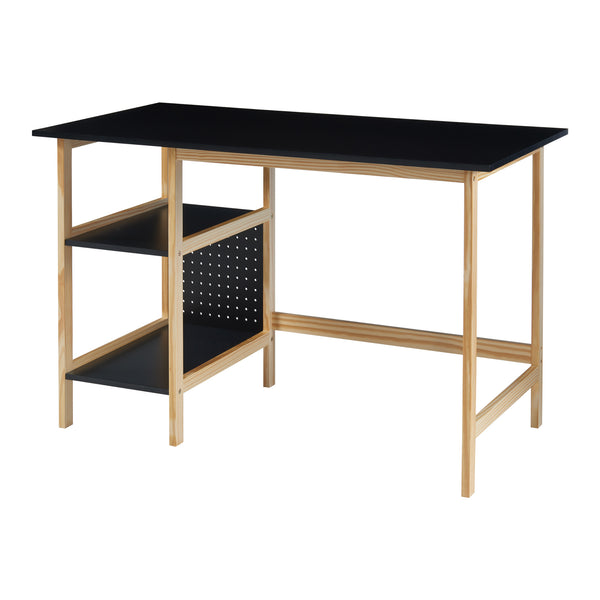 Birou Dønna 120x60x75cm negru efect lemn [en.casa] 