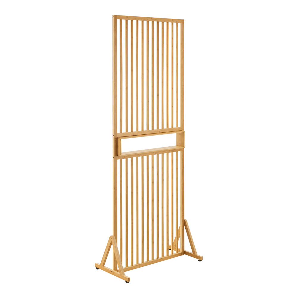 Raumteiler Fron 197x75,5x40 cm Bambus [en.casa] - premiumXL