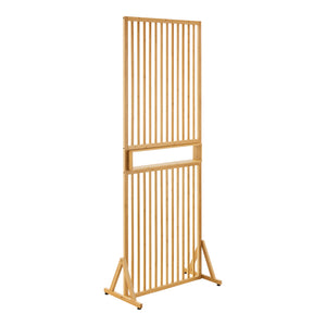 Perete despartitor Fron 197x75,5x 40cm bambus natur [en.casa]