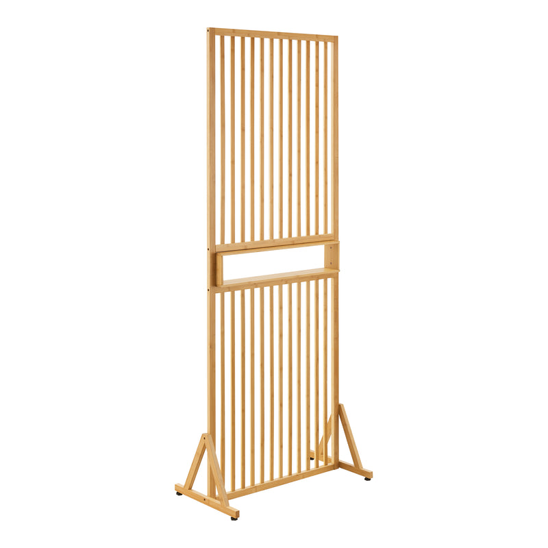 Schiță cotată Perete despartitor Fron 197x75,5x 40cm bambus natur [en.casa]