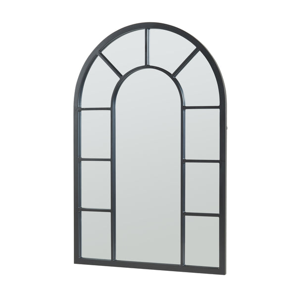 Oglinda perete Enonkoski 90x60cm negru [en.casa]