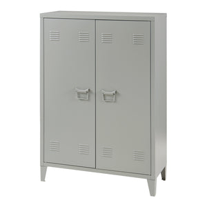 Dulap metalic Oripaa 110x75x33cm gri inchis [en.casa]