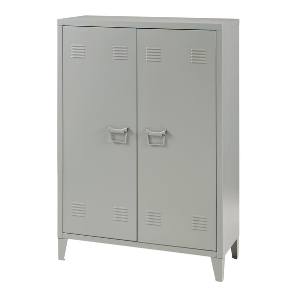 Dulap metalic Oripaa 110x75x33cm gri inchis [en.casa]