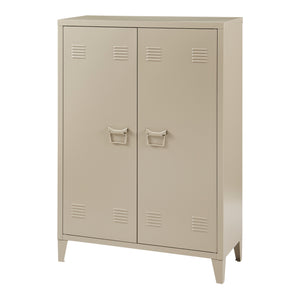 Dulap metalic Oripaa 110x75x33cm camel [en.casa]