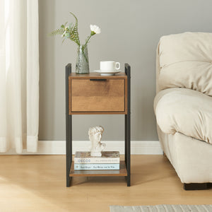 Noptiera Namsskogan 62x33x32cm PAL efect lemn nuc [en.casa]
