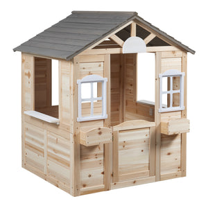 Casă de joacă Acciano 131x113x97 cm lemn de brad [casa.pro]