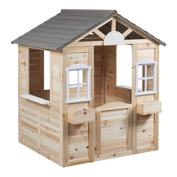 Casă de joacă Acciano 131x113x97 cm lemn de brad [casa.pro]