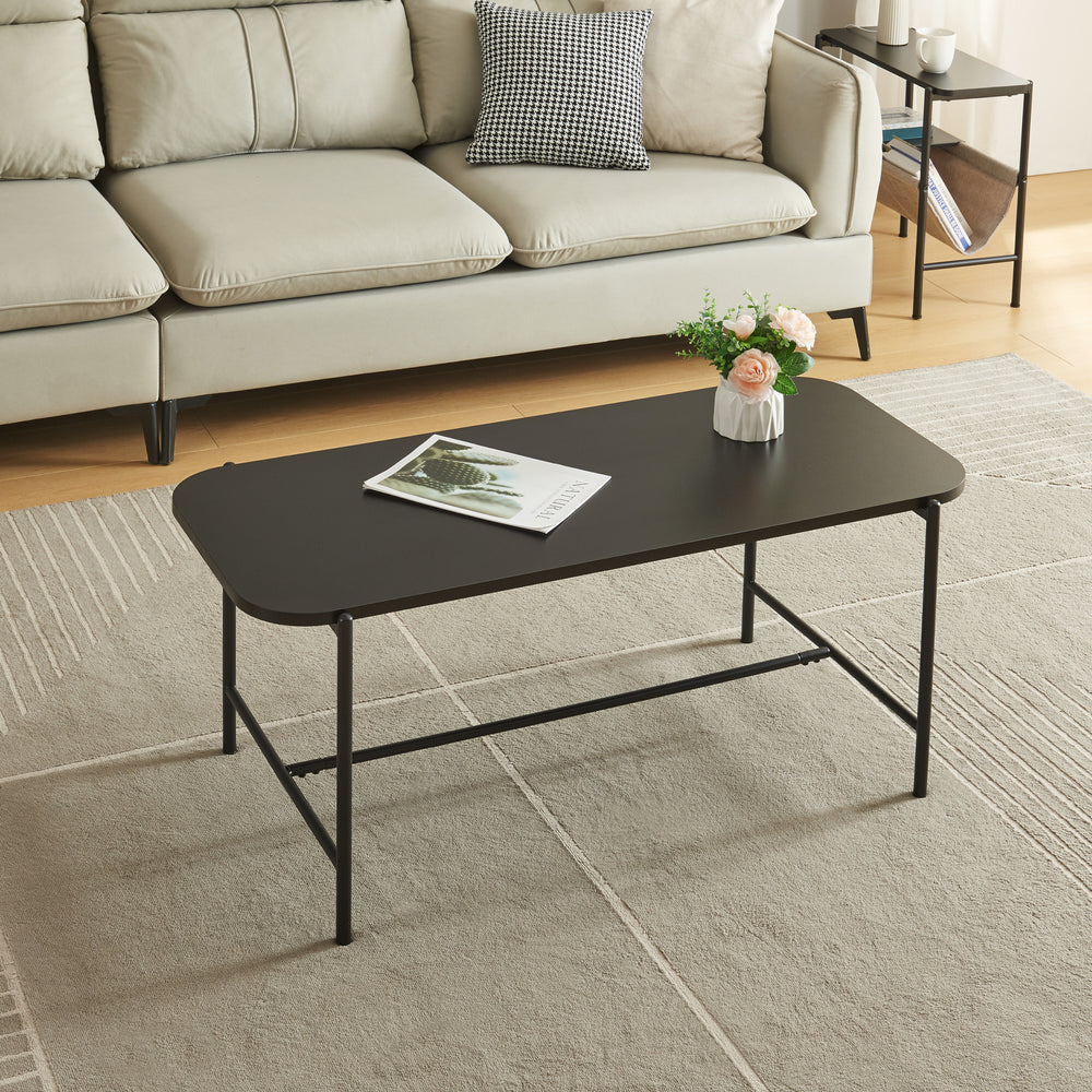 Couchtisch Samnanger 110x50x45cm Schwarz [en.casa] - premiumXL