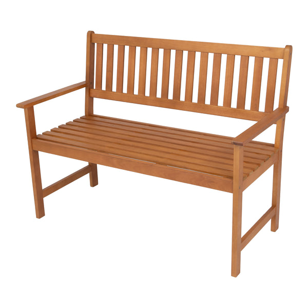 Banca gradina Canzano 120x58x90cm natur [casa.pro]