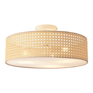 Lampa de plafon Ascot 3 x E27 60W efect ratan [lux.pro]
