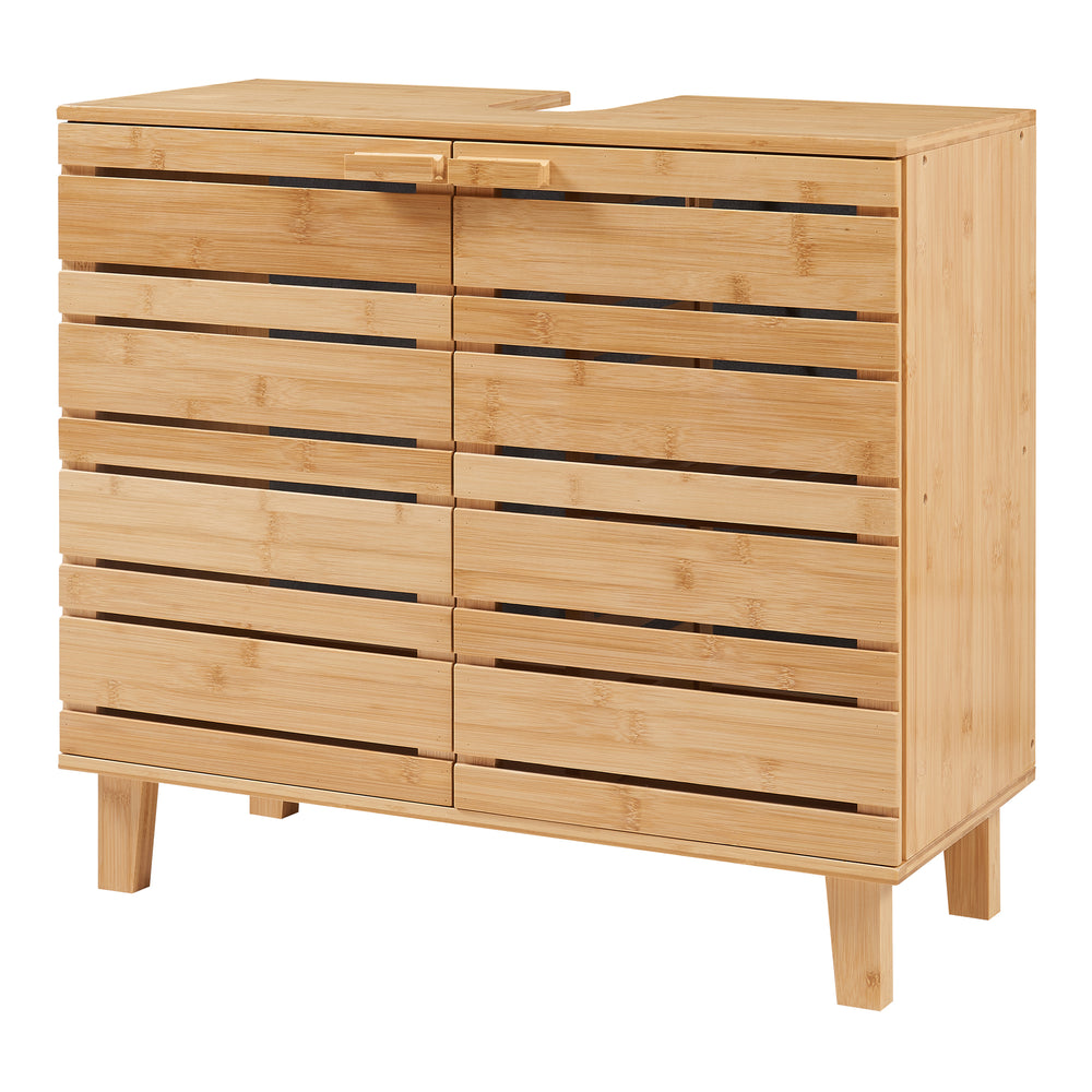 Dulap sub chiuveta Epind 60x66x30 cm bambus [en.casa]