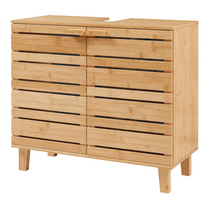 Dulap sub chiuveta Epind 60x66x30 cm bambus [en.casa]