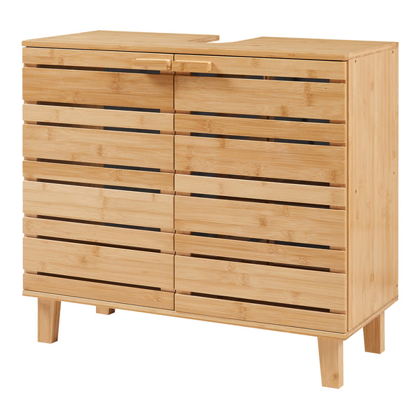 Dulap sub chiuveta Epind 60x66x30 cm bambus [en.casa]