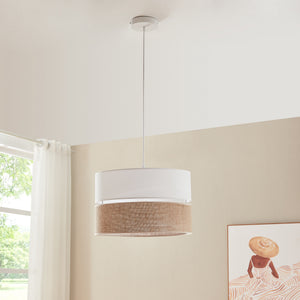 Lampa suspendata Barton 157 cm 1xE27 max 60W alb/efect in [lux.pro]