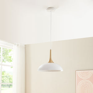 Lampa suspendata Blairgowrie 147 cm1xE27 max 60W alb/culoarea alamei [lux.pro]