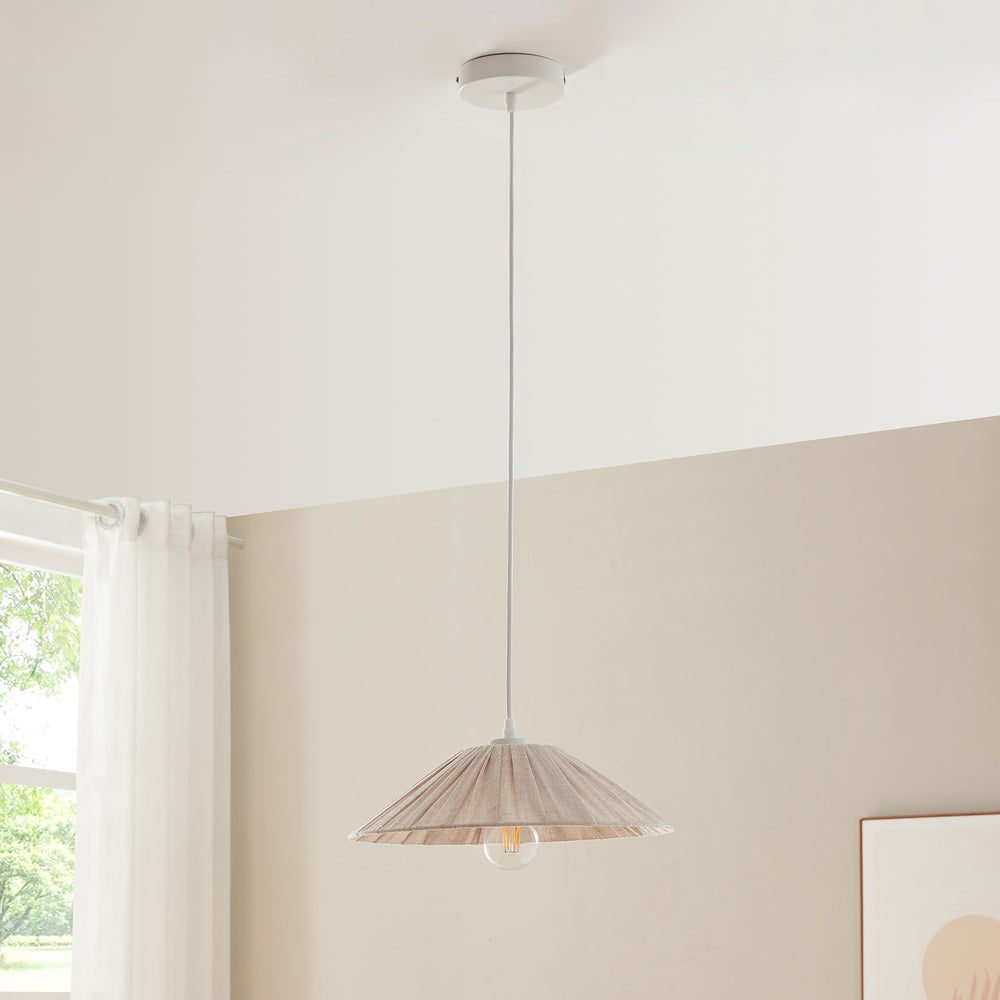 Hängeleuchte Bridge Weiß/Beige [lux.pro] - premiumXL