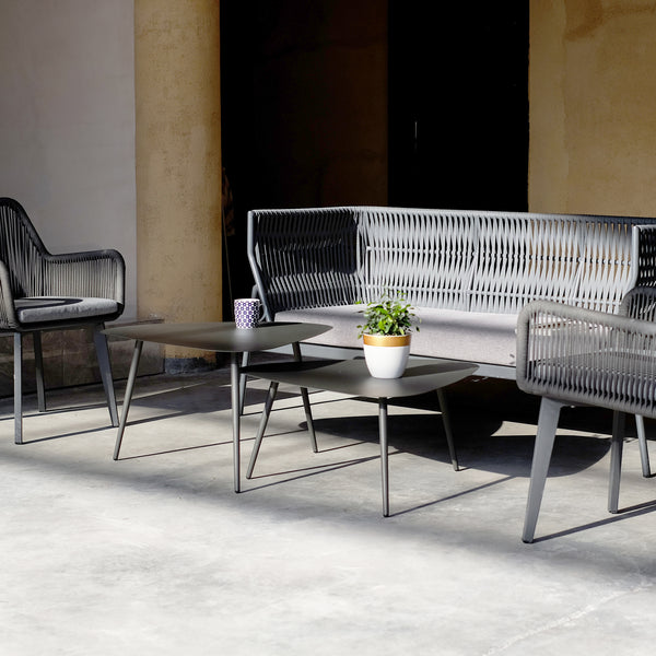 Set 2 masute Aymavilles 57,5x56x45,5 cm otel antracit [casa.pro]