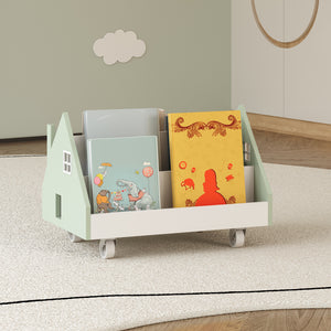 Raft mobil pentru copii Vipsali 50x33x34 cm verde menta/alb [en.casa]