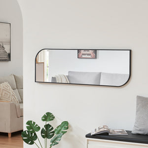 Oglinda de perete Tarvindak 120x40 cm negru [en.casa]