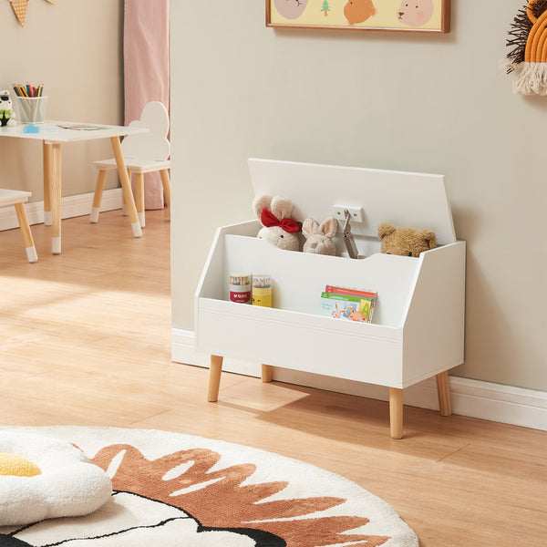Lada jucarii Aavanrar 60x30x43 cm mdf alb [en.casa]