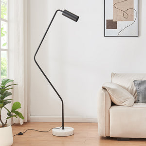 Lampa de podea Vatka 1xGU10 max 9W fem negru/alb [lux.pro]