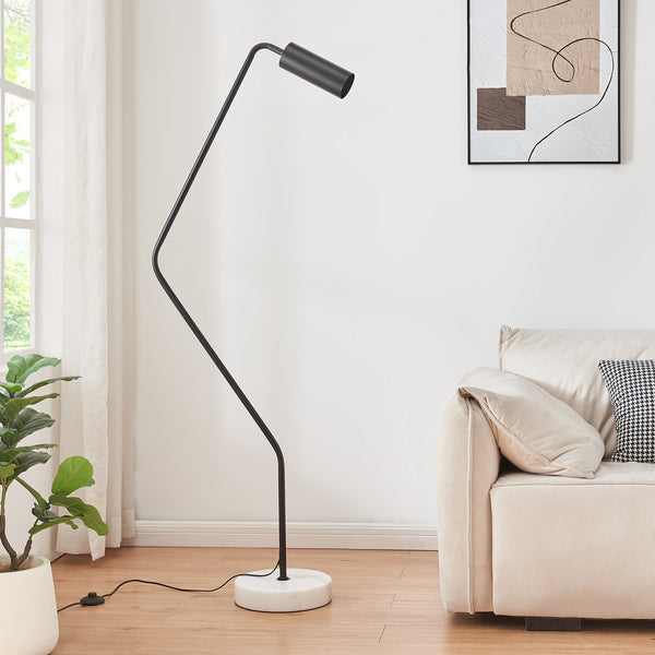 Lampa de podea Vatka 1xGU10 max 9W fem negru/alb [lux.pro]
