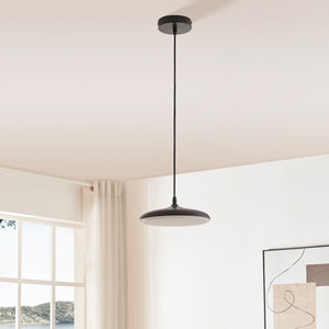 Lampa suspendata Oupilu 120x25x25 cm 12 LEDuri incorporate negru/alb [lux.pro]