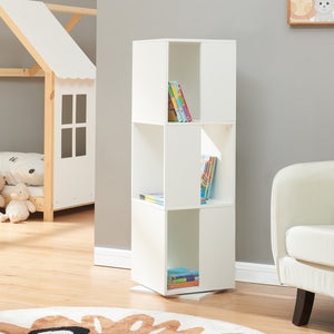 Raft rotativ Fjelmarirg 109x34x34 cm alb [en.casa]