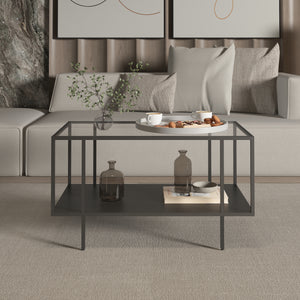 Masuta cafea Nynna 90x50x50 cm negru [en.casa]