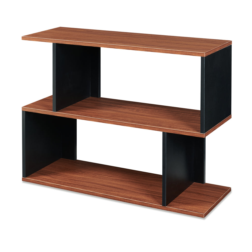 Raft carti Trond 80x29x60 cm negru/efect lemn nuc  [en.casa]