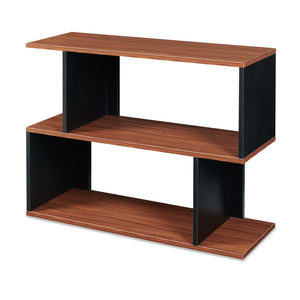 Raft carti Trond 80x29x60 cm negru/efect lemn nuc  [en.casa]